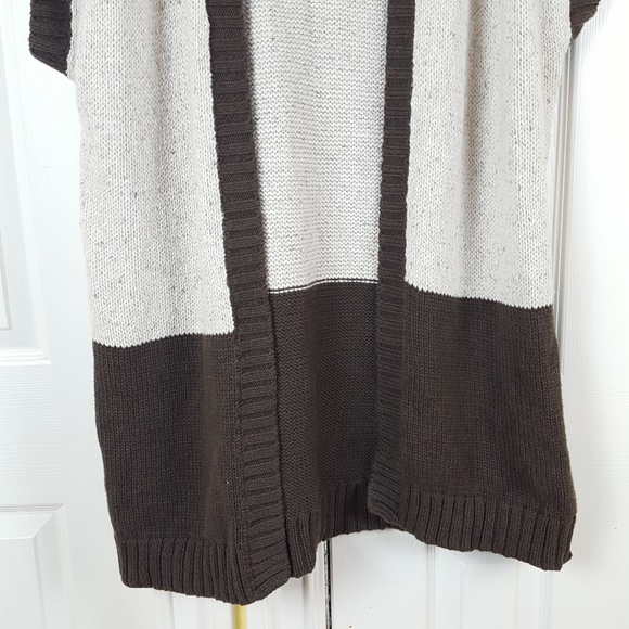 Liz Claiborne Open Front Crochet Cardigan Large - Picture 4 of 7